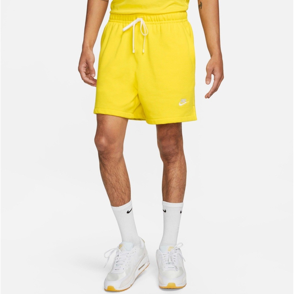 Nike Club Fleece Men's French Terry Flow Shorts DX0731-731 Opti Yellow Size XXL
